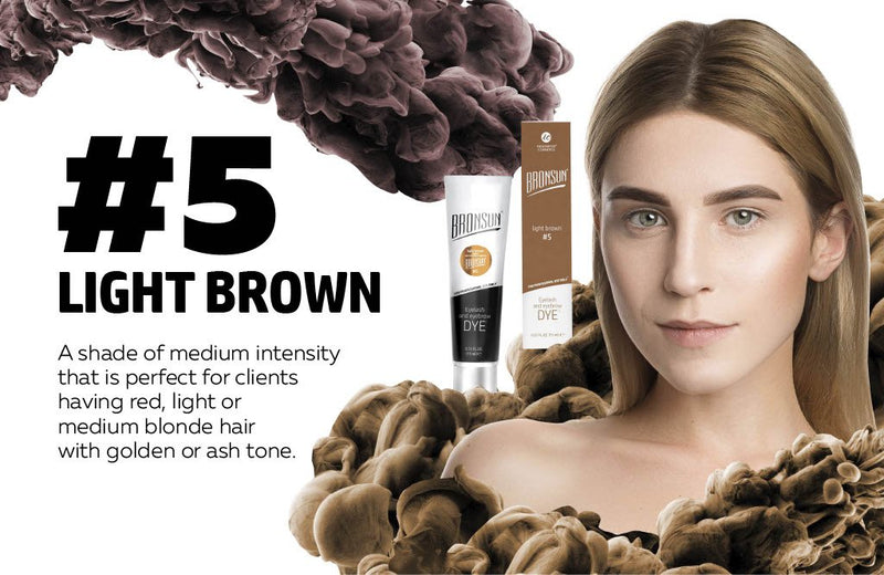 Bronsun Brow and Lash Dye - Light Brown